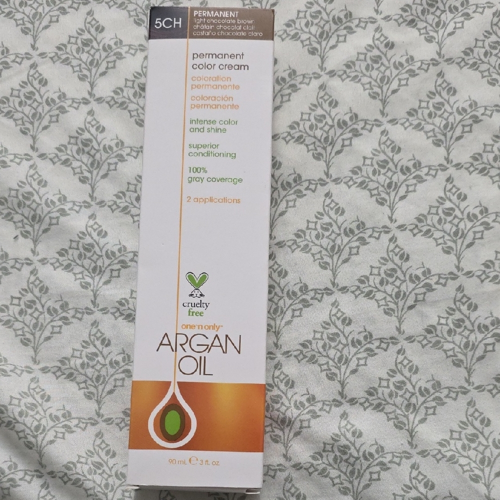 Argan Oil Permanent Hair Color Cream - 5CH
